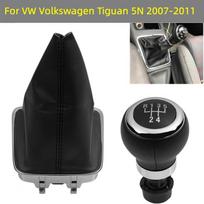 Skirta VW Volkswagen Tiguan 5N 2007 2008 2009 2010 2011 Rankinis greitis pavarų perjungimo rankenėlė Gaiter bagažinės dangčio apykaklė Automobilio stiliaus priedai 5 Speed Knob