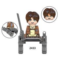 Attack on Titan Wiki Anime Plytos Žvalgybos Korpusas Erem Jaeger Armin Levi Mikasa Mini Veiksmo Žaislinės Figūrėlės Statybinės Plytos Vaikams
