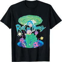 Rick & Morty Dimensional Grab T-Shirt S juoda