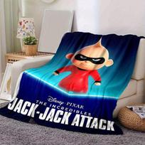 1 vnt., Disney Pixar „Nepaprastieji“ Džekas-Džekas Ataka Superherojus Pliušinis Gyvūnas Antklodė, Dovana Draugams, Namų Dekoras Sofa 80x120cm