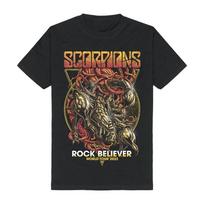 Cotton T-Shirt Scorpions Rock Believer World Tour Rudolf Schenker Unisex T-Shirt S