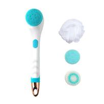 Electric 4 in 1 Massage Bath Brush Exfoliating Body Scrubber for Shower mėlyna