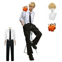 Denji Cosplay Demono Medžiotojas Anime Cosplay Kostiumas Kultūriniam Suaugusiųjų Kostiumui Dydis Nou-satsu Kostiumas, Helovinas, Festivaliai, Šventės, (Kostiumas, Denji, 2XL)
