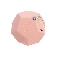 12-hedron USB Rechargeable Timer LED Screen 1/3/5/10/15/20/25/30/45/60/90min Automatic Rotating Timer 2 Volume Adjustable rožinė