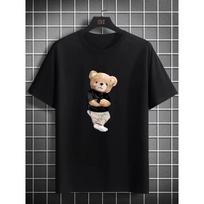 European sizes Cute Teddy Bear T-Shirt | Soft Breathable Tee with Adorable Teddy Bear, Lightweight Summer Wear S juoda