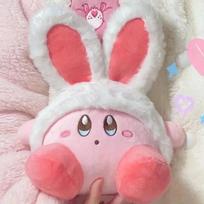20cm-30cm Rabbit Ear Kirby Plush Plush Toys Hug Pillow Grabbing Machine Doll Room Decoration Children'S Toys Girl'S Holiday Gift 30cm