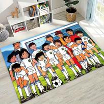 Animacinis Kapitonas Ozora Tsubasa Futbolo Kilimas Miegamajam Svetainei Sofai Namų Durų Kilimėlis Dekoracija, Didelis Vaikų Žaidimų Neslystantis Grindų Kilimėlis 40x60cm( 15x23in ) gray