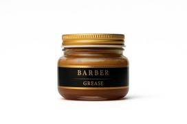 Hiro Ginza [Barber Series] Grease S 150g Men's Hard Hair Styling Product - Wet Look, Shiny, Strong Hold, Suitable for Coarse and Stiff Hair,