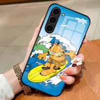 Cute Cat G-GarfieldeS Phone Case For Samsung S26 S25 Edge Ultra S23 S22 S21 S20 Ultra Plus S24 Fe A54 A53 A25 Glass Cover Samsung S24 FE