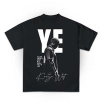 Kanye West Retro marškinėliai Vintage Bootleg Grafinio stiliaus T-shirt Kanye West marškinėliai Kanye West reperis Unisex Sunkus mados S