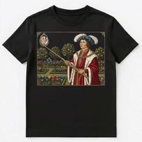 Monarch Anachronistic Selfie Royal History Medieval Tapestry Unisex T-Shirt M