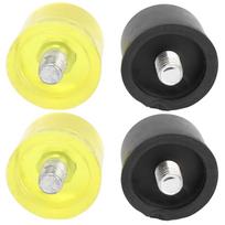 2 Set Rubber Striking Head Hammer Replacement Tips Set Mallet Accessories Yellow Black Type 1