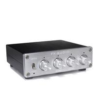 line splitter distributes RCA output to 4 FX-AUDIO- LS-01J [Silver] 4-channel & preamplifier, channels.