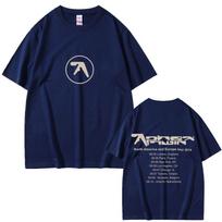 Aphex Twin Tour 2026 Tshirt Unisex Casual Cotton Vintage T Shirts Unisexs Women Fashion Oversized Short Sleeve Tshirts Streetwear S