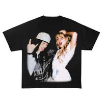New 2026 Single Billie Eilish WILDFOWER Song Printed Cotton T-shirt Summer Unisex's and Women's Clothing Fashion Casual T-shirt S