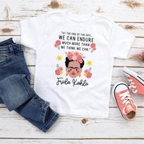 Frida Kahlo Quote T-Shirt Youth Women's History Month Shirt Empowerment Influential Leaders Equality Tee Women Cotton Tops M