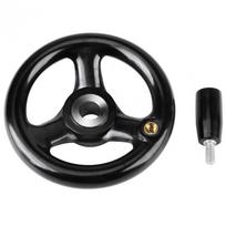 Lathe Handwheel Round CNC 3D Printer Spoke Hand Wheel Machine for Lathe Milling Machine 100/125/160/200/250mm handwheel 12x125mm