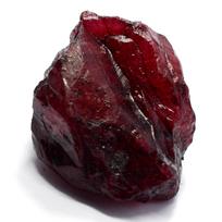 120Ct Natural Earth Mined Red Ruby Rough Uncut CERTIFIED Loose Gemstone for Gift 55.9 mm Approx. raudona