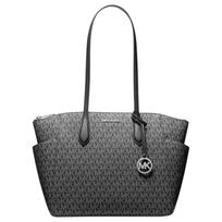 MICHAEL KORS MARILYN Brand Logo Classic Tote Bag Tote Bag Shopping Bag Coated Canvas Shoulder Bag Medium Women's Black juoda