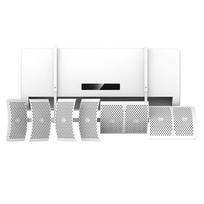 Wall Mounted 8 Leaf Adjustable Air Outlet Baffle for Air Conditioners with Optional Cotton Filter and Enhanced Airflow Control