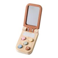 Montessori kūdikių žaislai Animacinis apverčiamas mobilusis telefonas su veidrodėliu Vaikų pirštai spaudžia ir lytėjimo pojūčiai liečia žaislą Mobilusis raktas Mokymasis