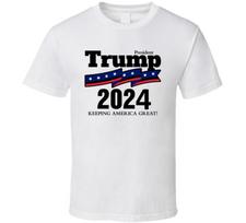 President Trump 2024 T Shirt Donald Trump Tee Keeping America Great Gift T-Shirt L