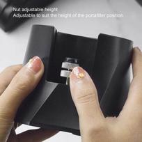 Spiral Texture Portafilter Tamping Station Coffee Tamper Base  For Espresso Brewing