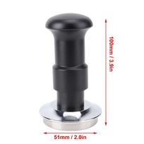 Spring Loaded Design Spring Loaded Tamper Stainless Steel Base Coffee Grounds Tamper  For Home Use 51mm