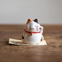Tonghe Japanese Imported Lucky Cat Figurine Calico Ceramic Ornament Home Japanese Style Cute Fortune Cat Christmas Gift