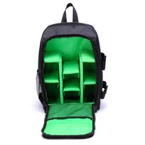 JINNUOLANG Unisex Photograph Waterproof Backpack Camera Shoulders Bags Nylon Case Fit 15.6'' Laptop Travel Outdoor DSLR  Mochila M-green lining