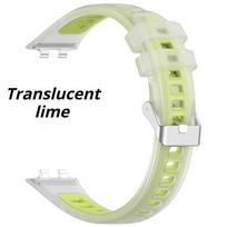 Silicone Band For Huawei Band 11 Pro / 11 NFC Strap Smart Wrist Watchband Metal Buckle Sport Replacement Bracelet Huawei Band 11/11 Pro žalia