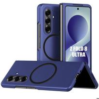 Coque pour Samsung Galaxy Z Fold 8 Ultra, Anti-Rayures avec Anneau Magnétique - Bleu Marine mėlyna