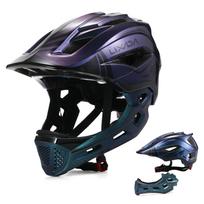 Lixada Kids Full Face Helmet Detachable Children Sports Safety Bike Helmet Protective Gear for Cycling Skateboarding Roller Skat juoda