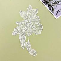 Handmade Flower Lace Applique White Cloth Applique Wedding Dress Cloth Patch  Dressmaking