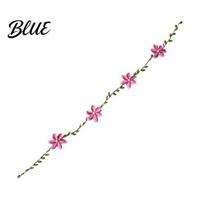 Flexible Floral Arm Wrap Artificial Flower Wrist Corsage Adjustable Faux Pearl Bracelet Handmade Wrap Bridal Party Accessory Realistic Fabric Vine I