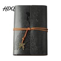 Customizable Journal Vintage A6/A7 Binder Notebook Faux Leather Personal Planner with Butterfly Dreamy Writing Pendant 6 Ring Loose-Leaf Pocket for Small juoda