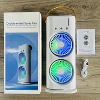 Summer Cool Double-Blade Spray Fan USB Desktop Air Conditioning Fan Office Portable Water-Cooled Mute Spray Fan balta