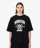 Moz Moz Laurel Short Sleeve Oversized Sweatshirt Black 2(Xl-2Xl)