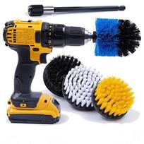 Drill Scrub Kit Grout Brush Drill Brush Set with Extender Scrub Brush 4IN