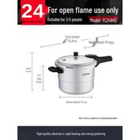 SUPOR 7.5L Aluminum Alloy Pressure Cooker with Steamer
