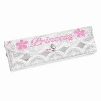 Transparent Lace Pencil Case Snap Button Pen Storage Bag Gifts Pen Bag  Office Supplies Pink Lace