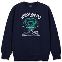Astral Projection Heart Bomb Loose Fit Sweatshirt_Navy L