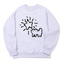 Awesome Us Twinkling Star Cat Sweat Shirts_3 Color Gray/L