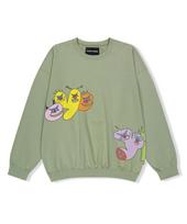 Yes Ic Tulrexx Wording Sweatshirt Sage Green L