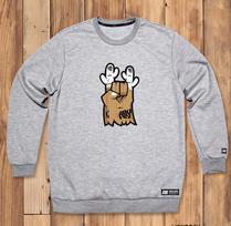 Doldol Ally_Mtm_11 Bicycle Camping Deer Ellie Character Graphic Sweatshirt Black/S