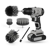Manufacturers Direct Sale of Electric Drill Brush Set Accessories Polishing Brush Tools Car Cleaning Brush Sets M šviesiai pilka spalva