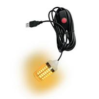 5V USB Submersible Fishing Finder Light IP68 Waterproof Fish Attractor Lamp  Underwater Use Warm Light