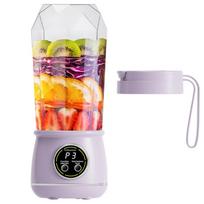 10 Blades Handheld Blender Bottle Wireless Ice Crusher Portable Electric Juice Maker  Ice Crusher violetinė