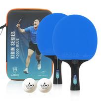 LOKI 2023 K5000 Ping Pong Paddle Quality Portable Table Tennis Set With 2 Rackets 2balls