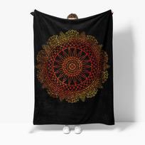 Boho Mandala Pattern Blanket Round Decorative Throw Blanket Festival Gift Home Decor Bedspread Sofa Cover Wall Hanging Size: 75*100cm, Weight: 230 GSM